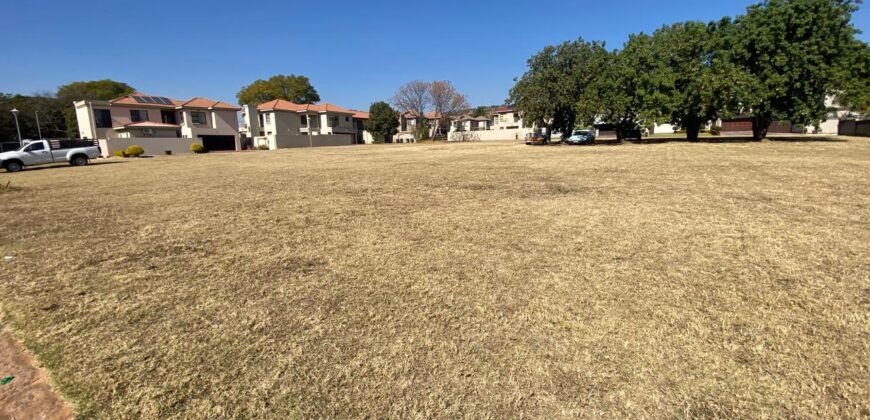 VACANT FULL-TITLE NORTH FACING STAND FOR SALE – 500m² – SECURITY ESTATE – MONTANA PARK