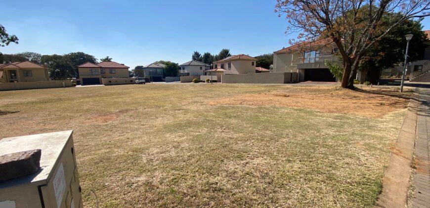 VACANT FULL-TITLE SOUTH FACING STAND FOR SALE – 500m² – SECURITY ESTATE – MONTANA PARK