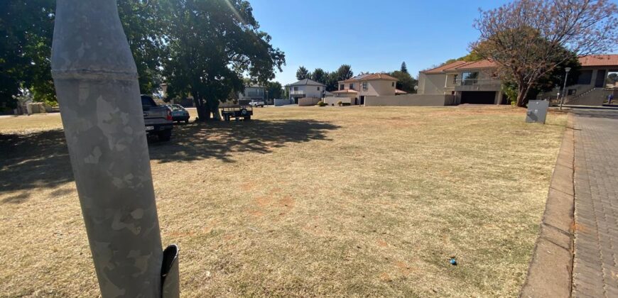 VACANT FULL-TITLE SOUTH FACING STAND FOR SALE – 500m² – SECURITY ESTATE – MONTANA PARK